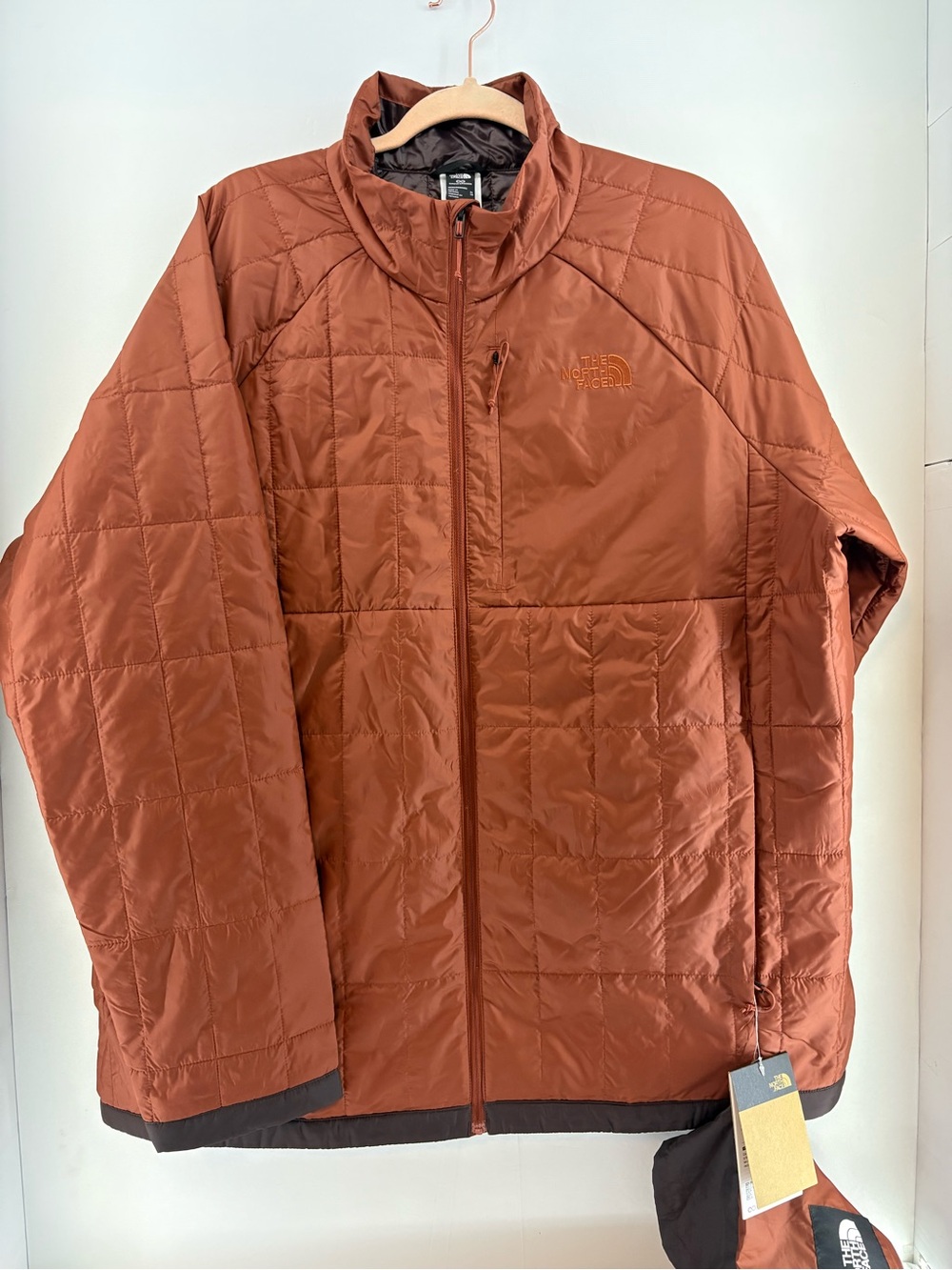 The North Face Men's Rust brown Insulated Quilted Puffer Jacket XL
